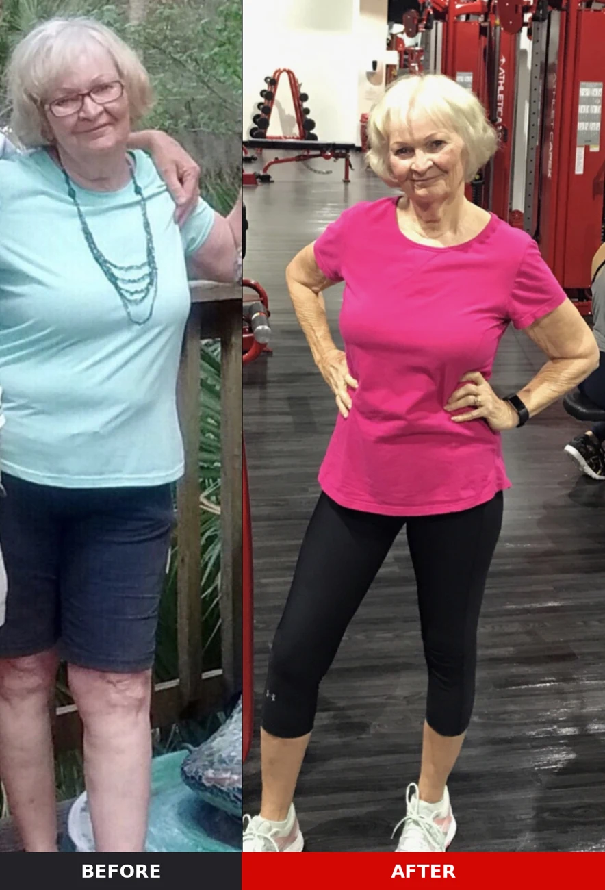 Marie Vincent before and after the Apex Women's Optimal Program